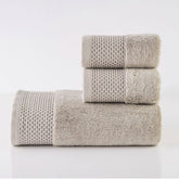 Spread Spain 1 Bath & 2 Hand Towels 900 Gsm | Highly Absorbent & Soft Modern Decor Design Towel Sets (Light Grey)