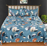 Bedding Set With 1 Pc Bedsheet, 2 Pc Cushion With Zip, 2 Pillow Covers | 90 X 100 Inches, Sky Blue | Perfect Gifts Set Wedding, Anniversary Bedding Set