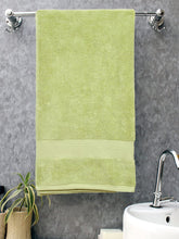 Bombay Dyeing Super Ultrx Zero Twist Plain Dyed Cotton Bath Towel 550 Gsm (Green)