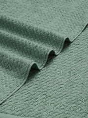 Spaces 100% Cotton Large Bath Towel 400 Gsm | For Men & Women Super Absorbent, Quick Dry, Ultra Soft Dobby Solid Design Towels Large Size (Malachite Green)