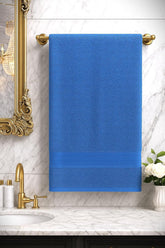 Bombay Dyeing Towel 100% Cotton Tulip Bath Turkish Towel 500 Gsm | Super Soft & Ultra Absorbent | Hand Washable & Machine Washable (Swedish Blue)