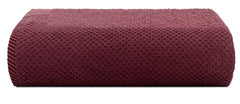 Casa Copenhagen Egyptian Cotton Popcorn 1 Pcs Large Bath Towel 500 Gsm (Burgundy)