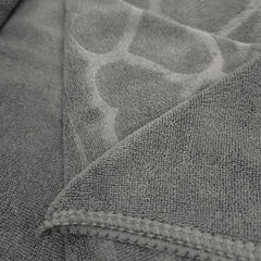 Nive Home Linens Microfiber Bath Towel 400 Gsm | Self Design, Ultra Soft, Super Absorbent, Quick Dry (Gray)