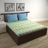 Cotton Double Bedsheet With 2 Pillow Covers - 87 X 100 Inches, Light Green | Smooth & Comfortable For Daily Use - All Weather Coziness & Bedroom Style
