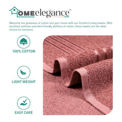 Home Elegance Comfort Living Hand Towel 200 Gsm (Apple Red)- Pack Of 2