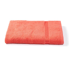 Akiko Home 100% Cotton Trident Series Bath Towels | Premium, Soft, Absorbent, Quick Dry & Durable, Large Size Towel For Men & Women 400 Gsm (Coral)