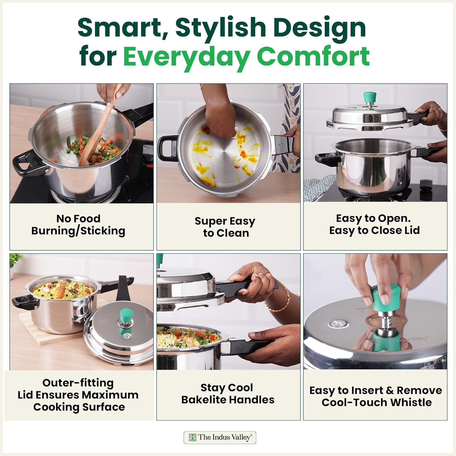 Triply Stainless Steel Pressure Cooker Outer Lid For 3-5 People - Medium, 5 Ltr, 2.4 Kg | Induction Friendly, ISI-Certified, Nonstick 3-Layer Body, 100% Pure & Toxin-Free, 5 Years Warranty Triply Stainless Steel Pressure Cooker Outer Lid For 3-5 People - Medium, 5 Ltr, 2.4 Kg | Induction Friendly, ISI-Certified, Nonstick 3-Layer Body, 100% Pure & Toxin-Free, 5 Years Warranty