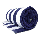 Towel Wala Striped Soft Turkish Cotton Large Bath Towel 450 Gsm | For Men & Women, Hotel Pool Towel (Pack Of 4)