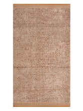 Homefresh Decorative Cotton Bath Towel 500 Gsm | Geometric Pattern Brown & White (Elmer)