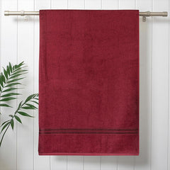 Comforic 100% Cotton Bath Towels 600 Gsm | Large Size Bath Towel For Men & Women Quick Dry, Super Soft & Absorbent Gym Towel, Travel Towel (Cherrywood & Hazel Green)- Pack Of 2