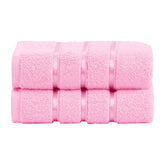 Spread Spain 100% Cotton Hand Towel 600 Gsm | Soft, Fluffy, Super Absorbent & Quick Dry Towels For Pool, Spa & Gym (Pink) -Set Of 2