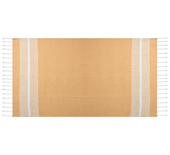 Dolce Casa 100% Cotton Turkish Fouta Towel 400 Gsm | Extra Large Full Size Cotton Bath Towel (Yellow)