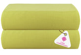 Casa Copenhagen Egyptian Cotton Exotic Hand Towel 400 Gsm (Wf Lime Green)- 2 Pcs