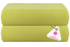 Casa Copenhagen Egyptian Cotton Exotic Hand Towel 400 Gsm (Wf Lime Green)- 2 Pcs