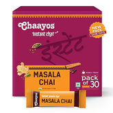 Chaayos Masala Instant Tea Premix - 30 Sachets | Ready Mix Masala Tea Premix, Regular Sugar - 100% Natural Spices | Hassle Free, Medium Caffeine