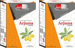 A & A Ayurvedic Arjuna Capsule Arjuna Extract Capsule Arjuna Bark Capsule, Cardiac Wellness, Manage Blood Circulation To Heart, Maintains Cholesterol Level | 60 Capsules 100gm 0.2lbs Each pack of 2