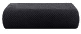 Casa Copenhagen Egyptian Cotton Waffle Large Size Bath Towel 500 Gsm (Black)