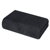 Boutiquo 100% Cotton Bath Towel 500 Gsm | Compact Quick Dry Lightweight Soft & Highly Absorbent Large Size Bath Towel - Charcoal Grey