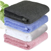 Heelium Bamboo Bath Towel | Lightweight & Quick Drying | Ultra Absorbent Towel 400 Gsm | Pack Of 4 - Peach, Iris, Grey, White