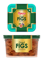 100% Natural Anjeer Dried Figs By Manna 180gm, 6.3 Ounce | Anjeer Is High In Dietary Fiber Dried Figs Dry Fruits Jar Pack