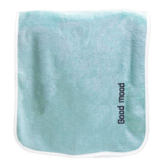 Housse Premium Soft Microfiber Embroidery Bath Towel 350 Gsm | Soft Absorbent Quick-Drying Sweat Towel (Good Mood - Fluroescent)