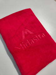 Midastra Microfiber Bath Towel 500 Gsm | Fast Drying, Extra Soft & Absorbent, Perfect for Home, Gym, Travel Bath Towel (Red)