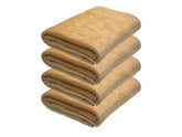 Black Gold Ultra Soft Bath Towel 2 Kg | Premium Microfiber, Quick Dry, Highly Absorbent, Oversized Bath Towel Pool, Spa, Travel & Hotel Use (Beige)- Pack Of 4