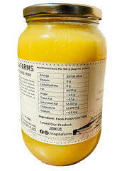 Natural Farm Fresh Cow Ghee By Nagda Farms | Natural Healthy With Real Aroma Desi Ghee For Diet | (1 Litr) 33.8 Ounce | Jar Pack