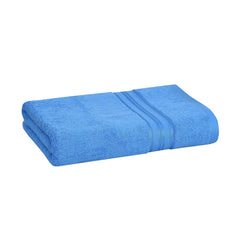 Cotton Bolls Textiles 100% Cotton Bath Towel 600 Gsm | Super Soft & Absorbent Quick-Dry Bath Towel Textured & Durable Cotton Towel (Aqua)