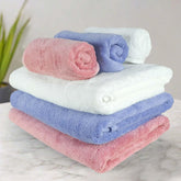 Heelium Bamboo Towel Set 3 Bath & 3 Hand Towel 1900 Gsm | Super Soft & Antibacterial Towel (Peach, White, Iris)