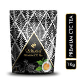 Octavius Premium CTC Assam Tea - 1 Kg, 35.2 Ounce | Garden Fresh Extra Strong Assam Tea - Kadak Chai Patti | Medium Caffeine Strong Chai Patti