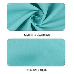 Queen Size Solid Plain Bedsheet Set Includes 2 Pillow Covers - 90 X 95 Inches, Aqua | Exceptional Softness & Breathability | Premium Microfiber Material