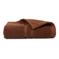 Zahya Terry Cotton Hand Towels 800 Gsm | Soft, & Absorbent Hand, Face, Gym & Travel Use (Brown) - Pack Of 4