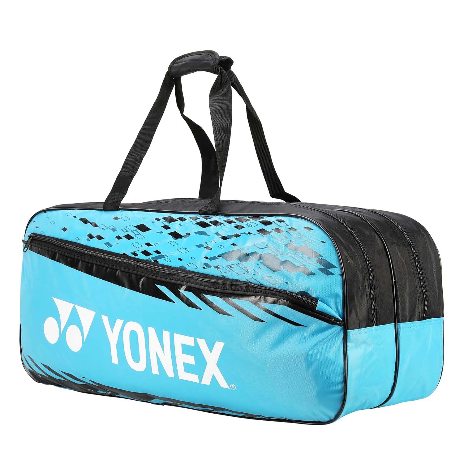 Yonex Badminton Tournament Bag 2331 T02, Colour - Sea Blue White, Material - Polyurethane, Size - Large Yonex Badminton Tournament Bag 2331 T02, Colour - Sea Blue White, Material - Polyurethane, Size - Large