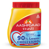 Pure Organic Svasti Desi Cow Ghee By Aashirvaad | 90% Lower Cholesterol Cow Ghee With Rich Aroma | (500ml) 16.9 Ounce | Jar Pack