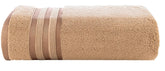 Casa Copenhagen Egyptian Cotton Zero Twist 1 Pcs Large Bath Towel 500 Gsm (Beige)