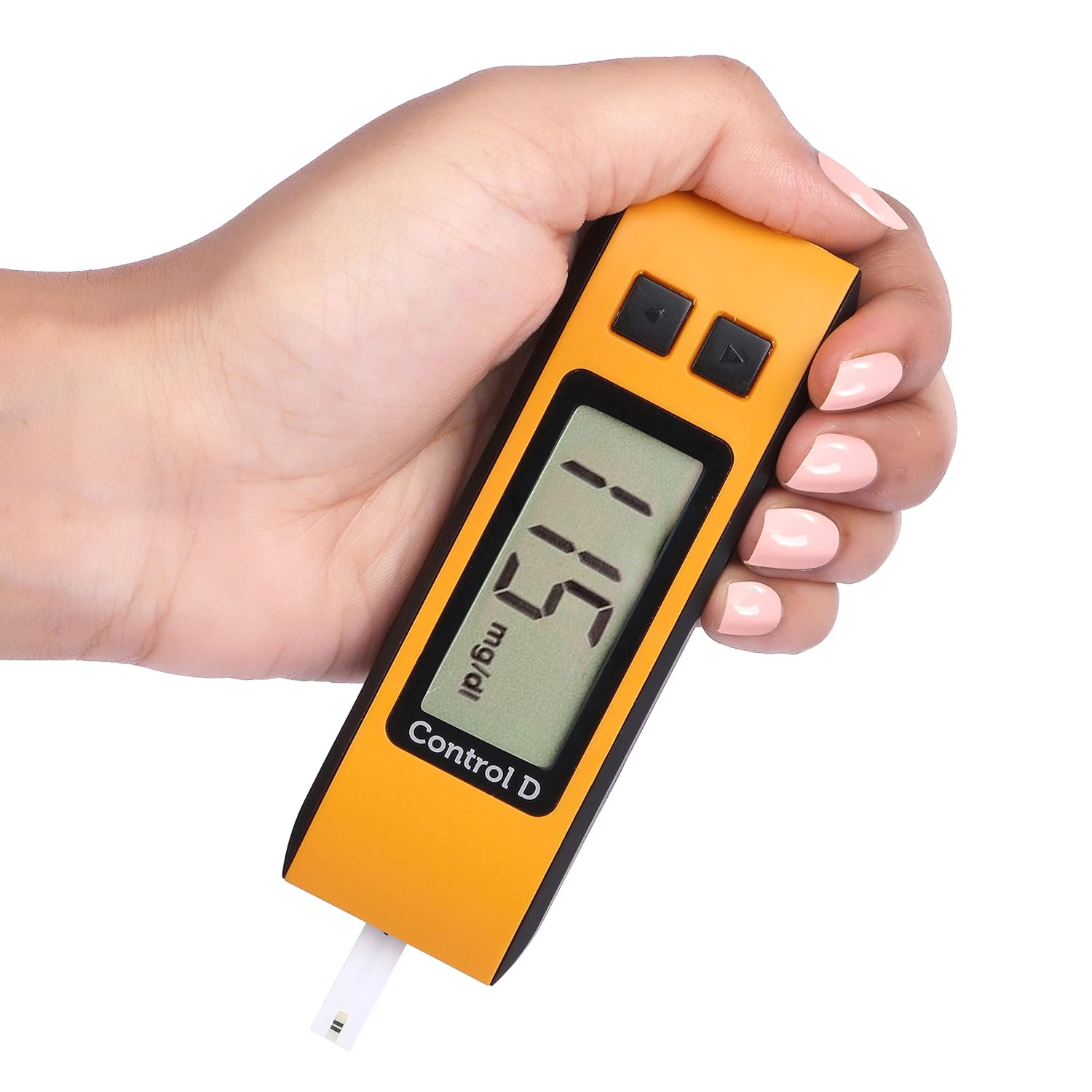 Control D Orange Glucometer + Blood Glucose Test Strips - 50 Strips Control D Orange Glucometer + Blood Glucose Test Strips - 50 Strips
