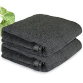 Heelium Bamboo Bath Towel | Lightweight & Quick Drying | Ultra Absorbent Towel 400 Gsm | Pack Of 2 - Grey