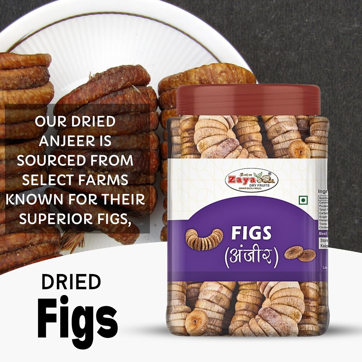 Natural Sweetness Dried Figs Anjeer By Zaya Dryfruits 1kg, | Rich In Fiber High In Dietary Immunity Dried Figs | 35.2 Ounce Natural Sweetness Dried Figs Anjeer By Zaya Dryfruits 1kg, | Rich In Fiber High In Dietary Immunity Dried Figs | 35.2 Ounce