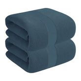 House Of Terry 100% Cotton Bath Towel 900 Gsm | Quick Dry, Soft & Absorbent, Fade-Resistant, Skin-Friendly For Men & Women Towel (Oslo Blue) - Pack Of 2