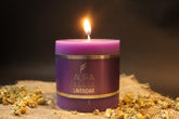 PILLAR CANDLE LAVENDER 2.5 INCH FRAGRANCE | BURNING TIME 30 HOURS SET OF 1