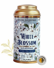San-Cha White Blossom White Tea - 25gm, 0.8 Ounce | Discovered In The Blue Mountains - Low Caffeine, Richest In Antioxidants