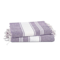 Lane Linen Large Pool Xl Beach Towel 699 Gsm | Pre-Washed No Shrink Quick Dry Oversized Beach Towels, Stylish Beach Towel For Women - Regal Orchid (2 Pack)