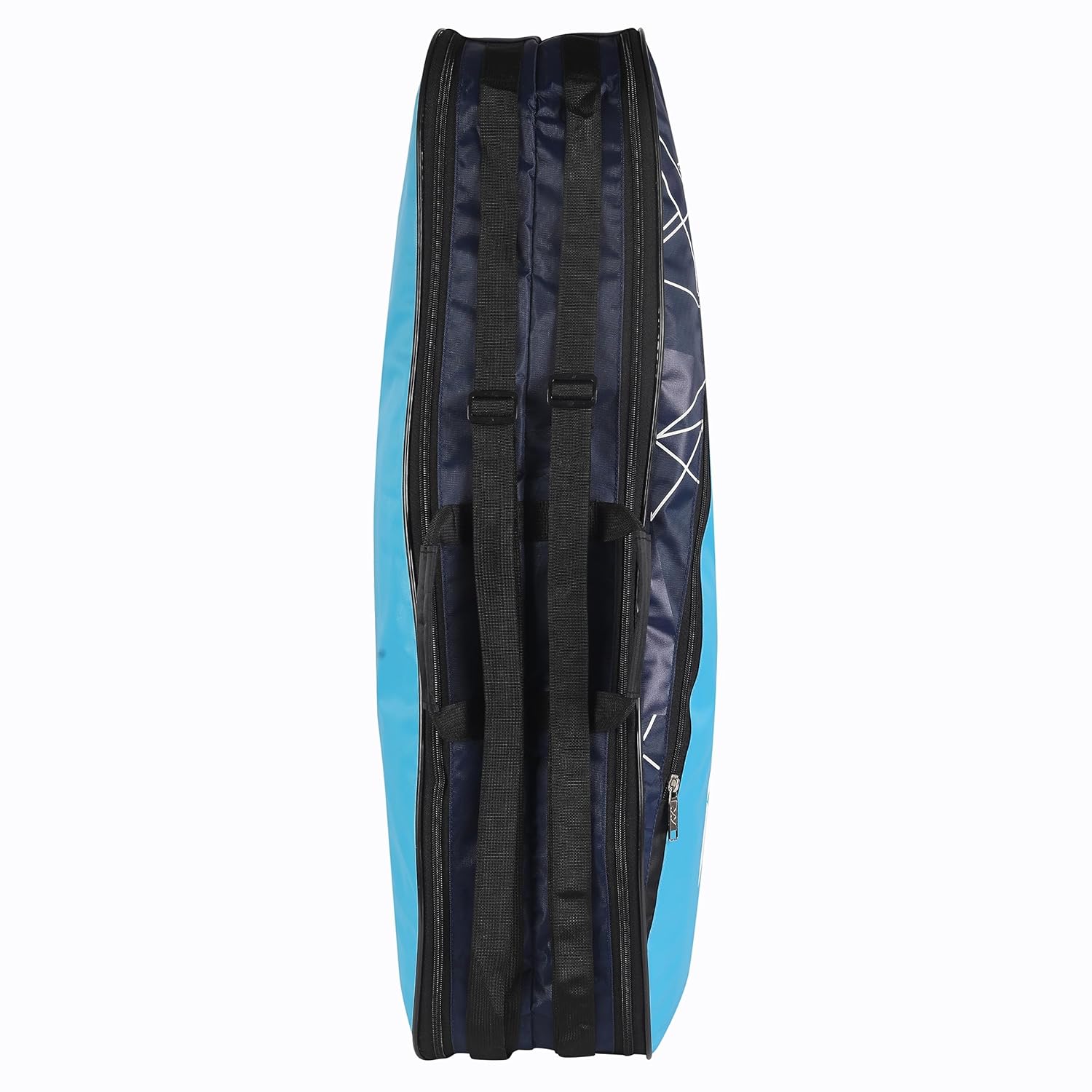 Yonex Badminton Kitbag BT5, 2 Zipper Compartment For Storage Of 3 Rackets & Clothes | Material - Nylon, Colour - Sky Blue Navy Yonex Badminton Kitbag BT5, 2 Zipper Compartment For Storage Of 3 Rackets & Clothes | Material - Nylon, Colour - Sky Blue Navy
