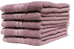 Solance Super Cotton Hand Towel 1000 Gsm | Ultra Soft & Super Absorbent Hand Towel (Purple) - Set Of 5