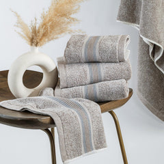 Spread Spain Water & Soil Hand Towel 500 Gsm | Luxurious Blend Of Cotton & Bamboo Fiber Hand Towel Ultra-Absorbent, Quick-Drying & Skin-Friendly (Brown) - Pack Of 2