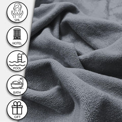 Sassoon Venir Microfiber XXL Men Bath Towel 450 Gsm | Ultra Soft Material, Towel For Daily Use (Stormdust)