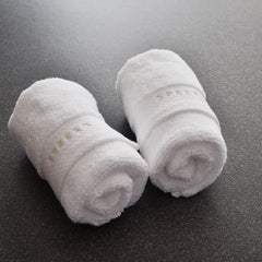 Spread Spain Resort Luxury Hotel & Spa Quality Luxurious Cotton Face Towel 720 Gsm Maximum Softness & Absorbency, Ultra-Durable - White (2 Piece)