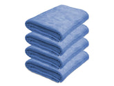Black Gold Ultra Soft Bath Towel 2 Kg | Premium Microfiber, Quick Dry, Highly Absorbent, Oversized Bath Towel Pool, Spa, Travel & Hotel Use (Blue)- Pack Of 4