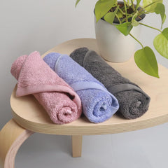 Heelium Bamboo Face Towel 600 Gsm | Ultra Absorbent & Odour-Free 3x Softer Than Cotton Towels | Pack Of 3 (Peach, Grey & iris)
